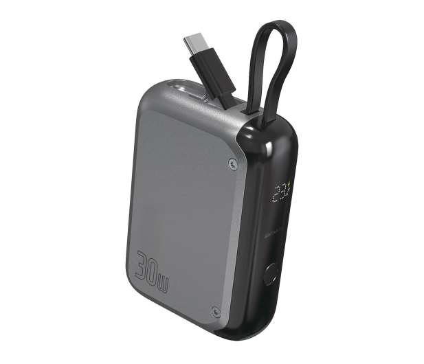 4smarts Powerbank Pocket 10000mAh 30W z kablem USB-C 15cm - 1320601 - zdjęcie